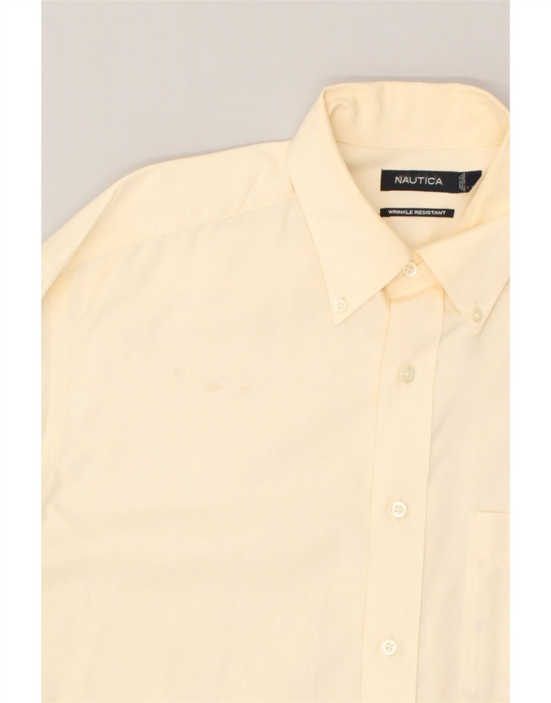 NAUTICA Mens Shirt Large Off White Cotton | Vintage Nautica | Thrift | Second-Hand Nautica | Used Clothing | Messina Hembry 