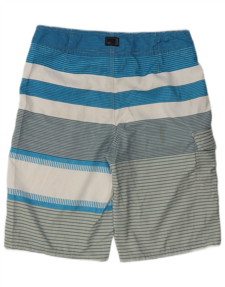 O'Neill Mens Swimming Shorts Small Blue Striped Polyester