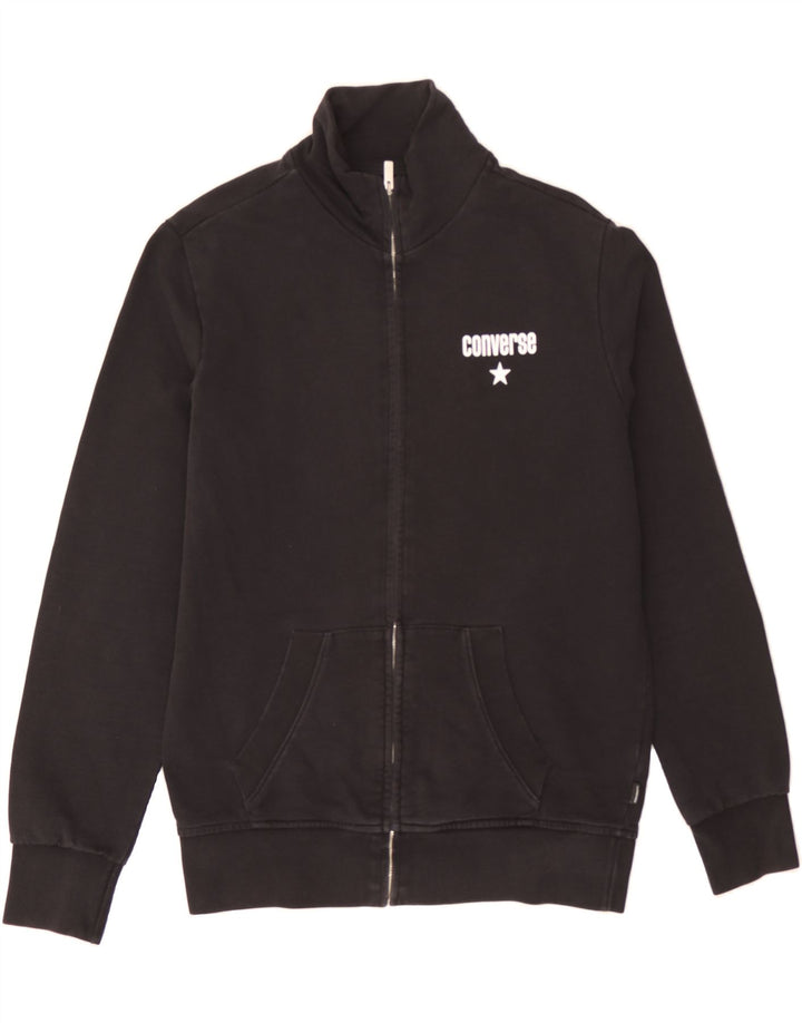 CONVERSE Mens Tracksuit Top Jacket Medium Black Cotton Vintage Converse and Second-Hand Converse from Messina Hembry 