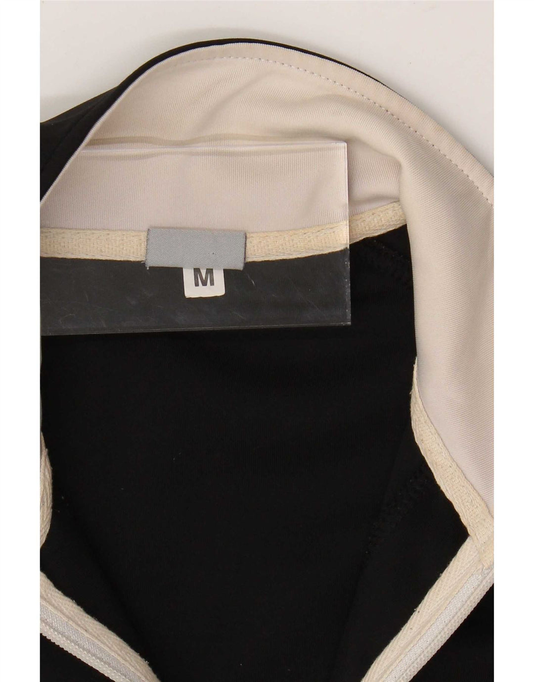 Asics Womens Tracksuit Top Jacket UK 12 Medium Black Polyester