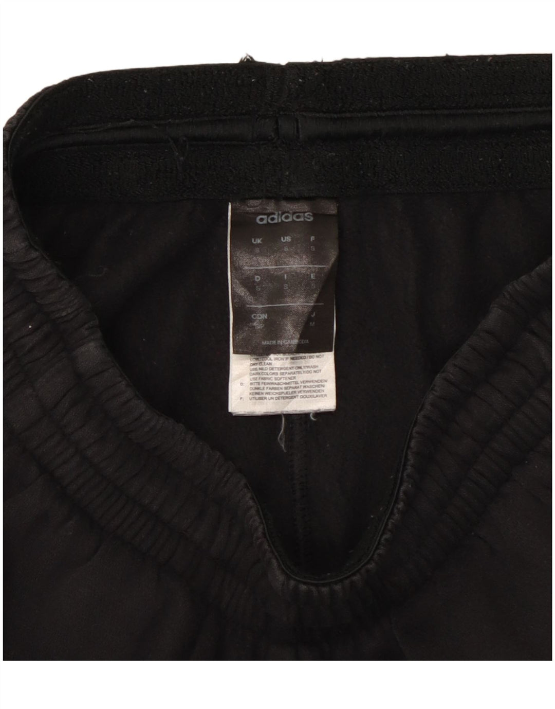 ADIDAS Womens Tracksuit Trousers UK 8 Small  Black Cotton