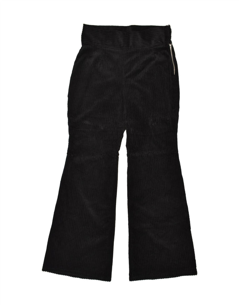 VINTAGE Womens High Waist Flare Corduroy Trousers W36 L36  Black | Vintage Vintage | Thrift | Second-Hand Vintage | Used Clothing | Messina Hembry 