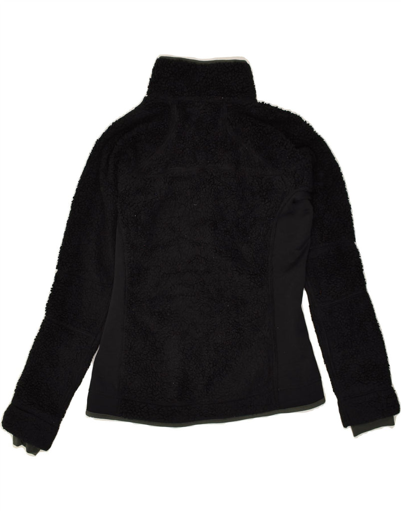 COLUMBIA Womens Fleece Jacket UK 14 Medium Black Polyester | Vintage Columbia | Thrift | Second-Hand Columbia | Used Clothing | Messina Hembry 