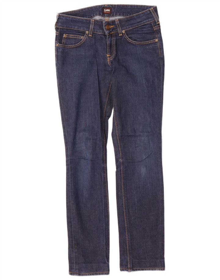 Lee Womens Amy Slim Jeans W27 L30 Navy Blue Cotton