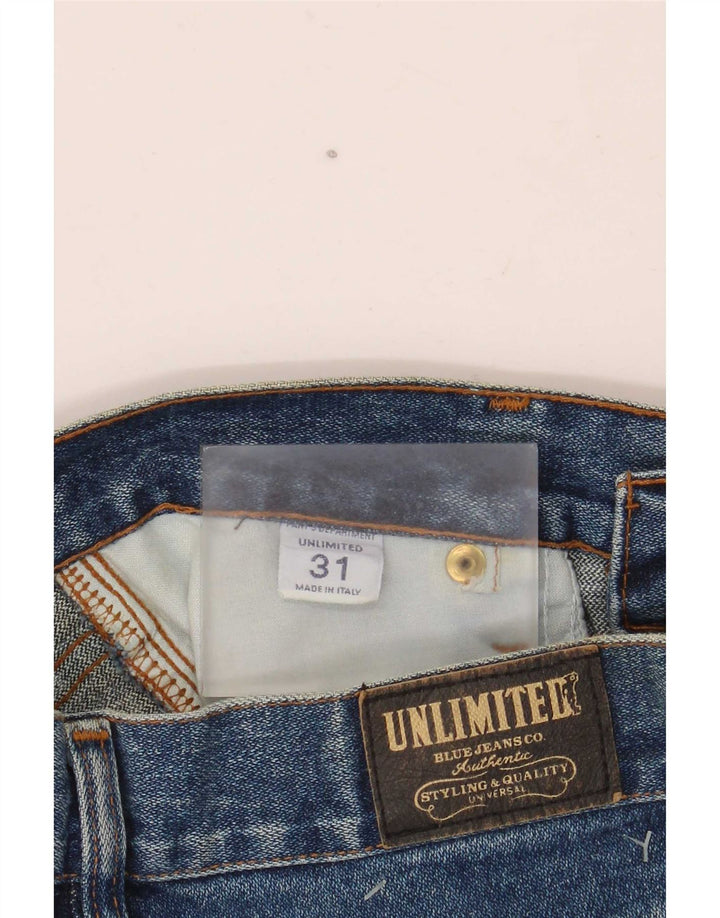 Unlimited Womens Denim Shorts W31 Medium Blue Cotton