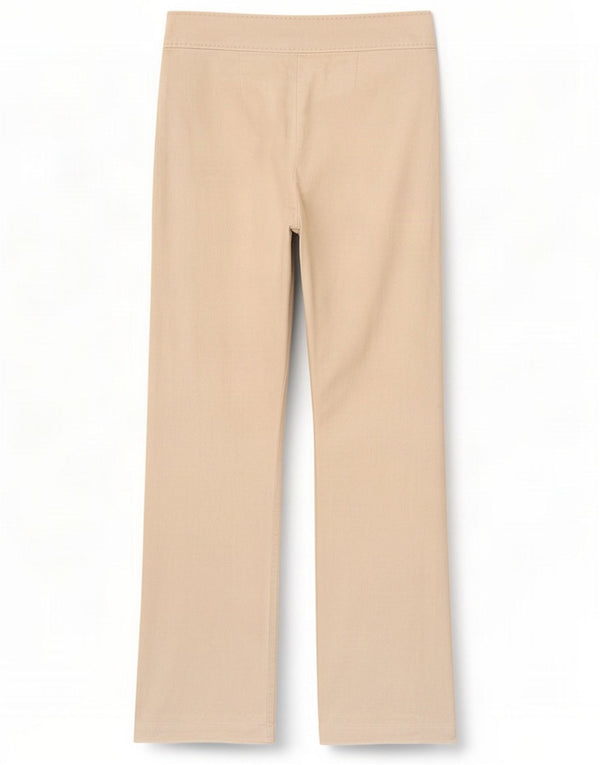 Marks & Spencer Womens Straight Casual Trousers UK 8 Small W26 L31 Beige