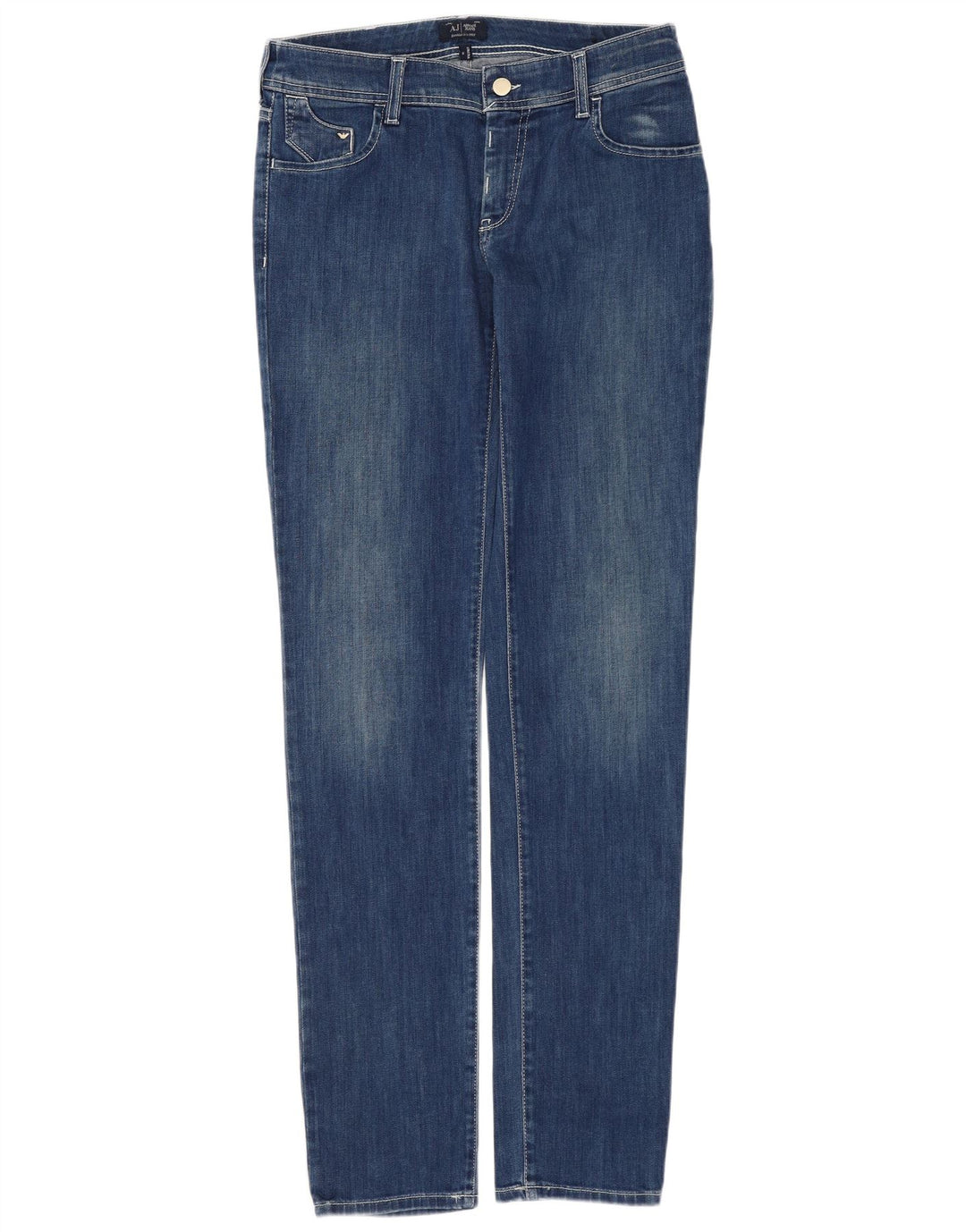 Armani Womens Slim Jeans W29 L32 Blue Cotton