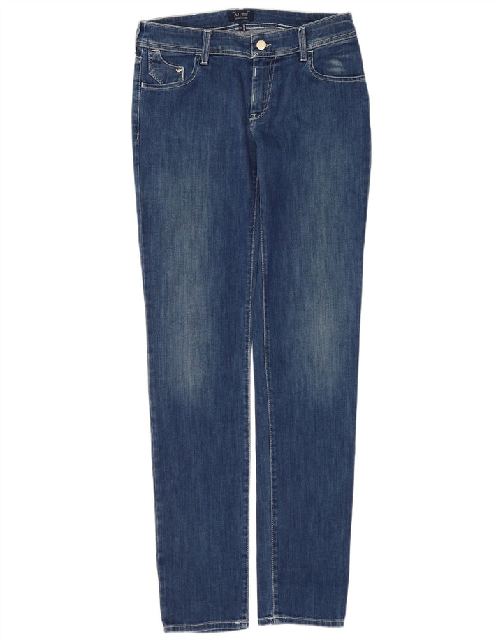 Armani Womens Slim Jeans W29 L32 Blue Cotton