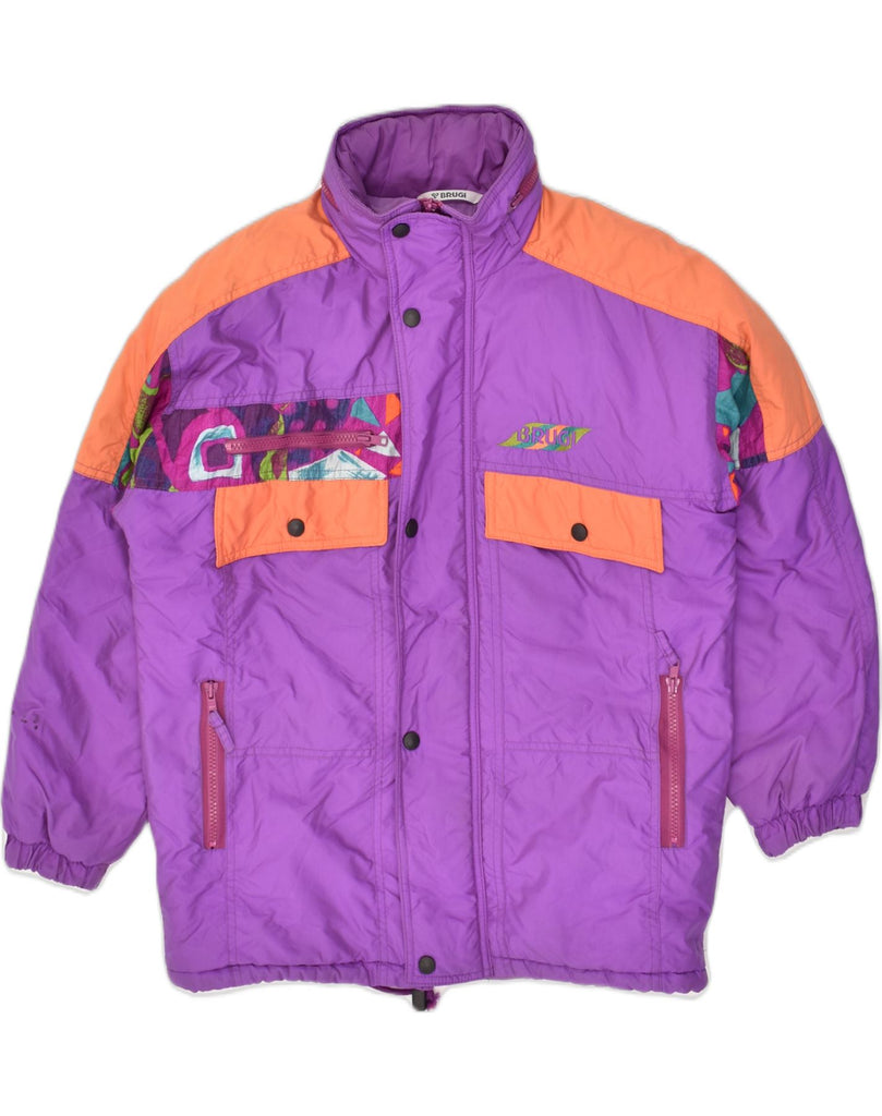 BRUGI Boys Windbreaker Jacket 12-13 Years Purple Colourblock | Vintage Brugi | Thrift | Second-Hand Brugi | Used Clothing | Messina Hembry 