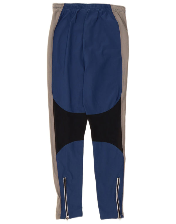 Nike Womens Tracksuit Trousers UK 14 Large  Blue Colourblock Polyester