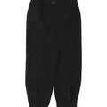 ZARA Womens Joggers Cropped Trousers XS W24 L24 Black Polyester Vintage Zara and Second-Hand Zara from Messina Hembry 