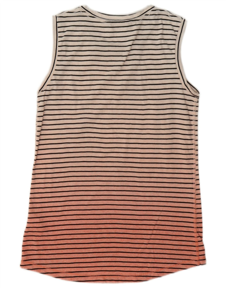 The North Face Womens Vest Top UK 6 XS White Striped Polyester
