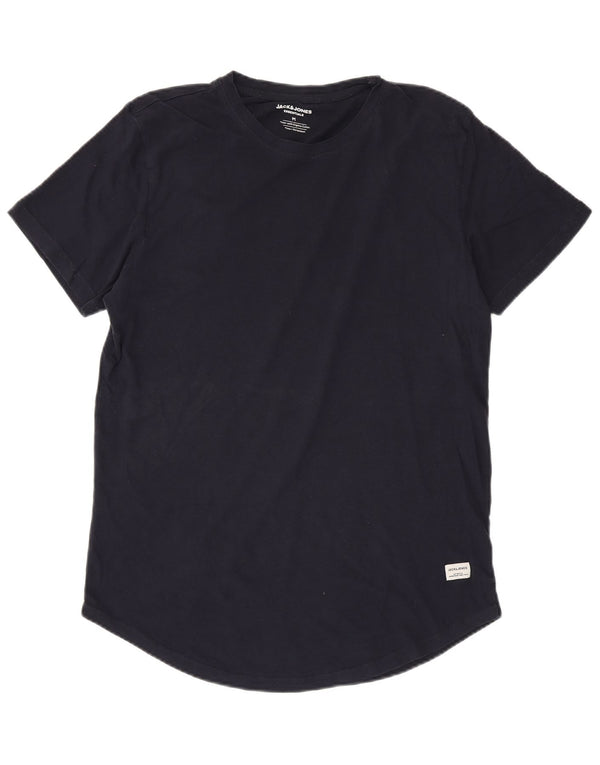 Jack & Jones Mens T-Shirt Top Medium Navy Blue