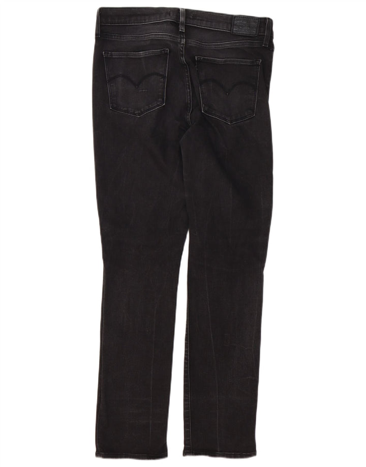 Levi's Womens 312 Shaping Slim Jeans W30 L28 Black Cotton