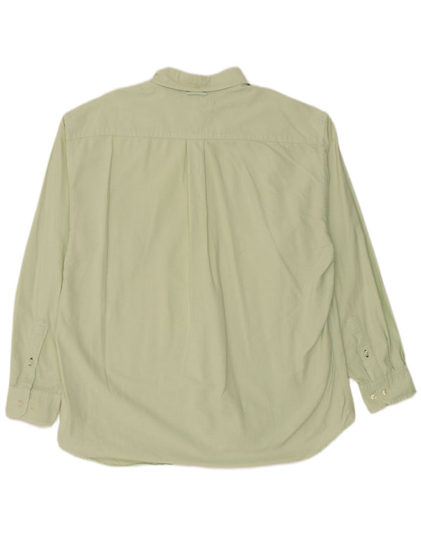Tommy Hilfiger Mens Shirt Large Green Cotton