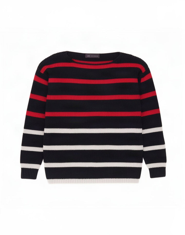 Marks & Spencer Womens Boat Neck Jumper Sweater UK 14 Medium Multicoloured