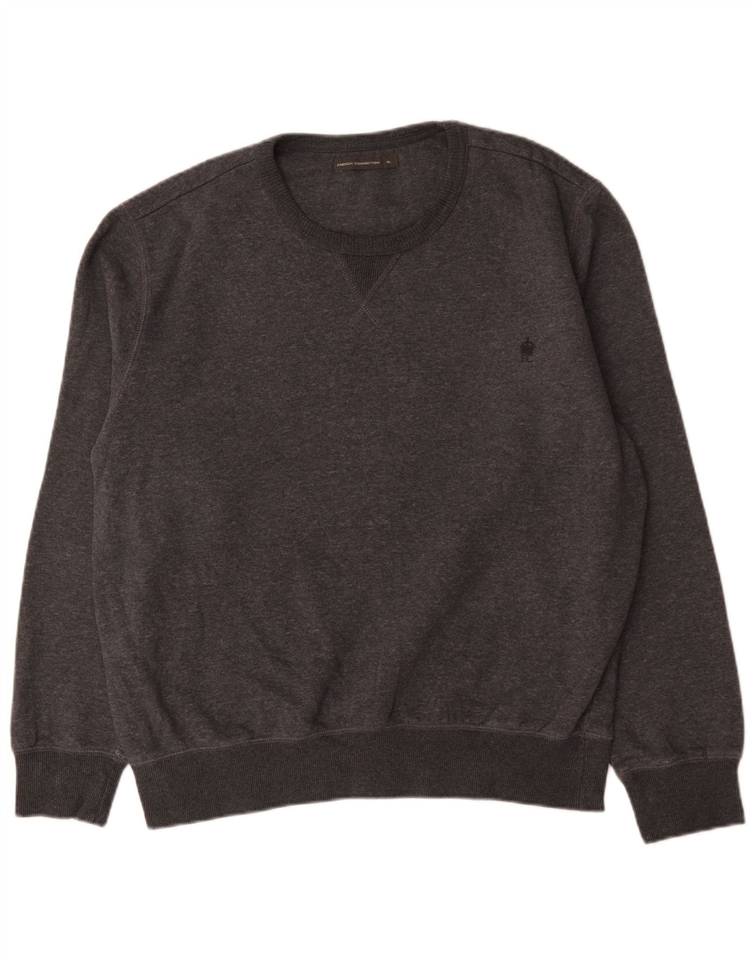 French Connection Mens Sweatshirt Jumper XL Grey Cotton
