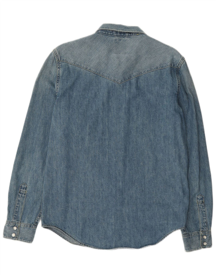 Levi's Mens Slim Fit Denim Shirt Medium Blue Cotton