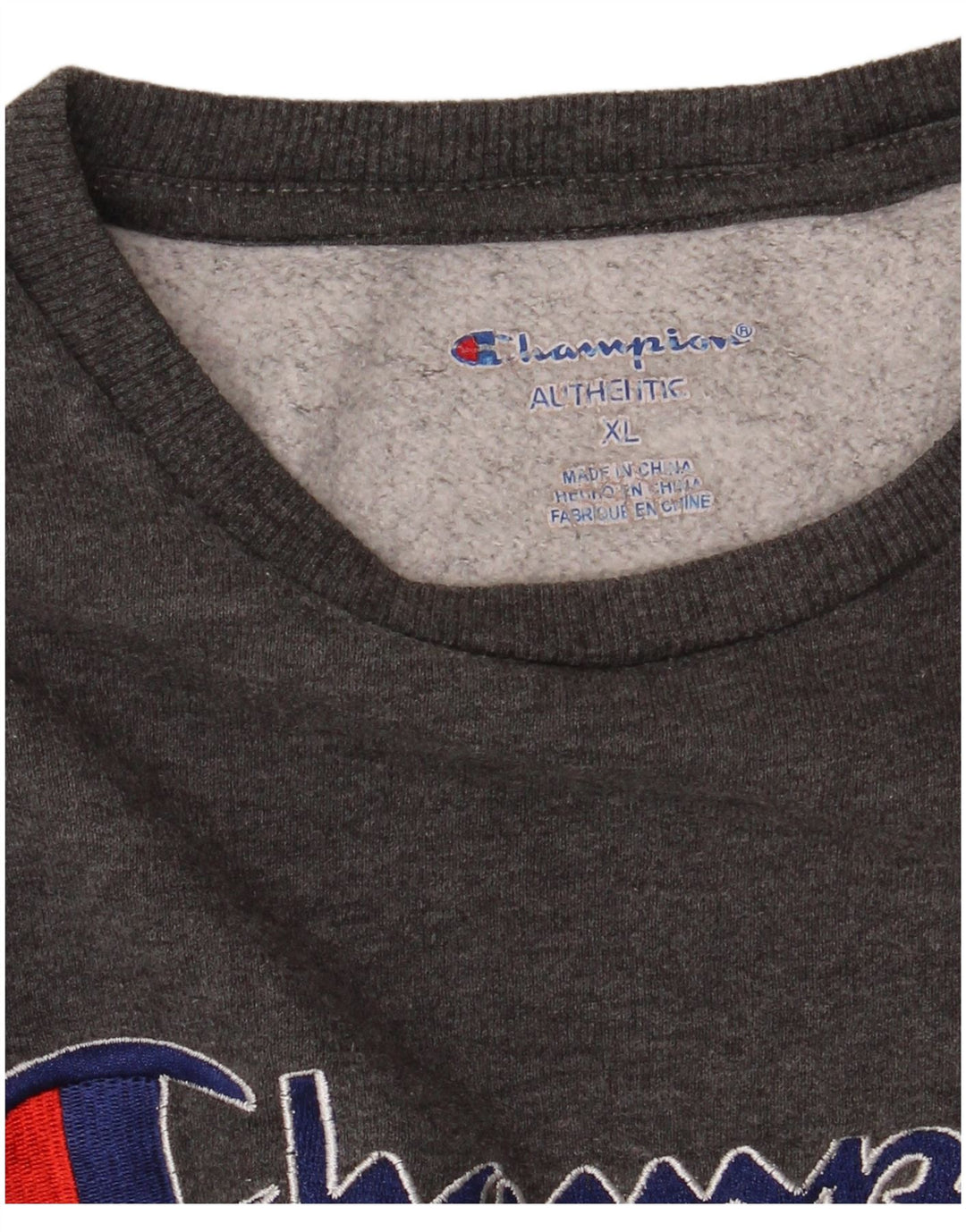 CHAMPION Womens Graphic Sweatshirt Jumper UK 18 XL Grey