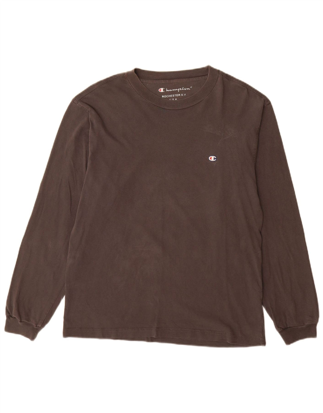Champion Mens Top Long Sleeve Small Grey