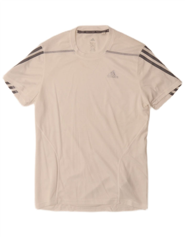 Adidas Mens Climalite T-Shirt Top XS White Polyester