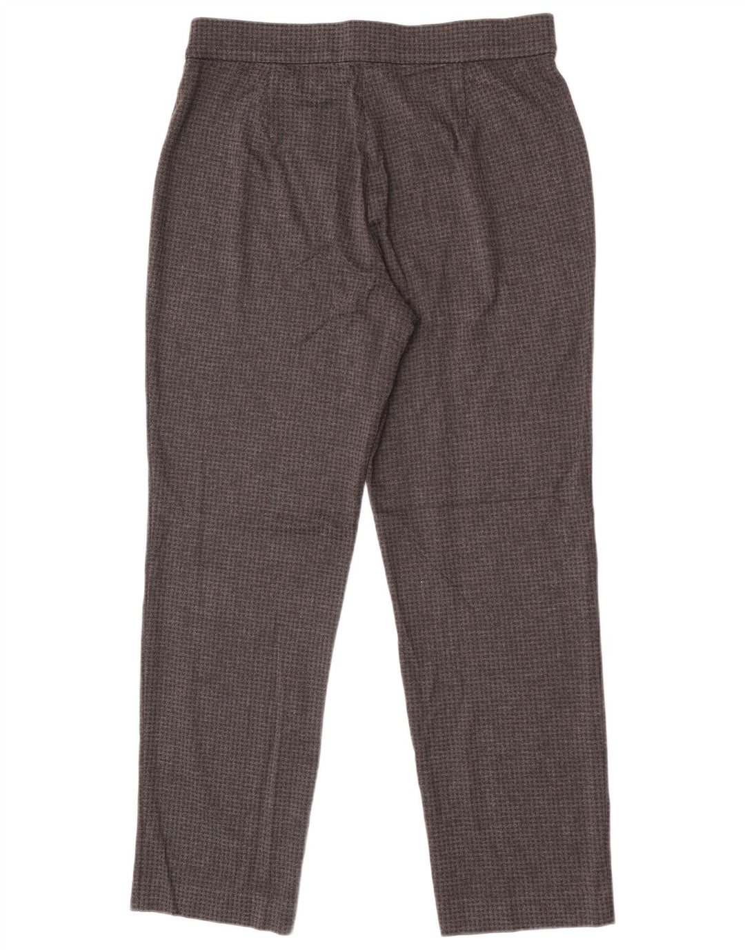 Marks & Spencer Womens Trousers UK 14 Large W32 L28 Grey Houndstooth