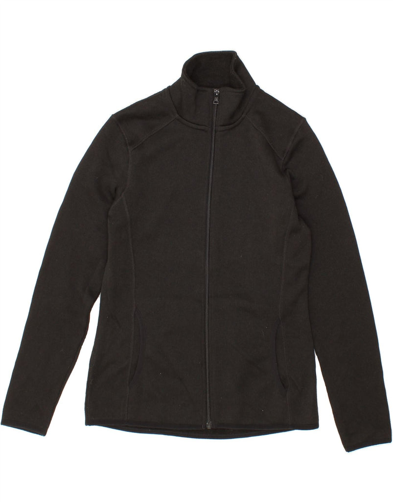 EDDIE BAUER Womens Tracksuit Top Jacket UK 10 Small Black Polyester Vintage Eddie Bauer and Second-Hand Eddie Bauer from Messina Hembry 
