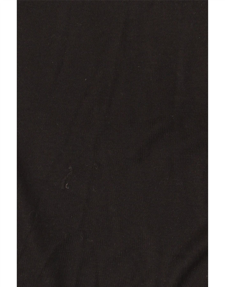 Zara Womens Boat Neck Jumper Sweater UK 14 Medium Black Viscose