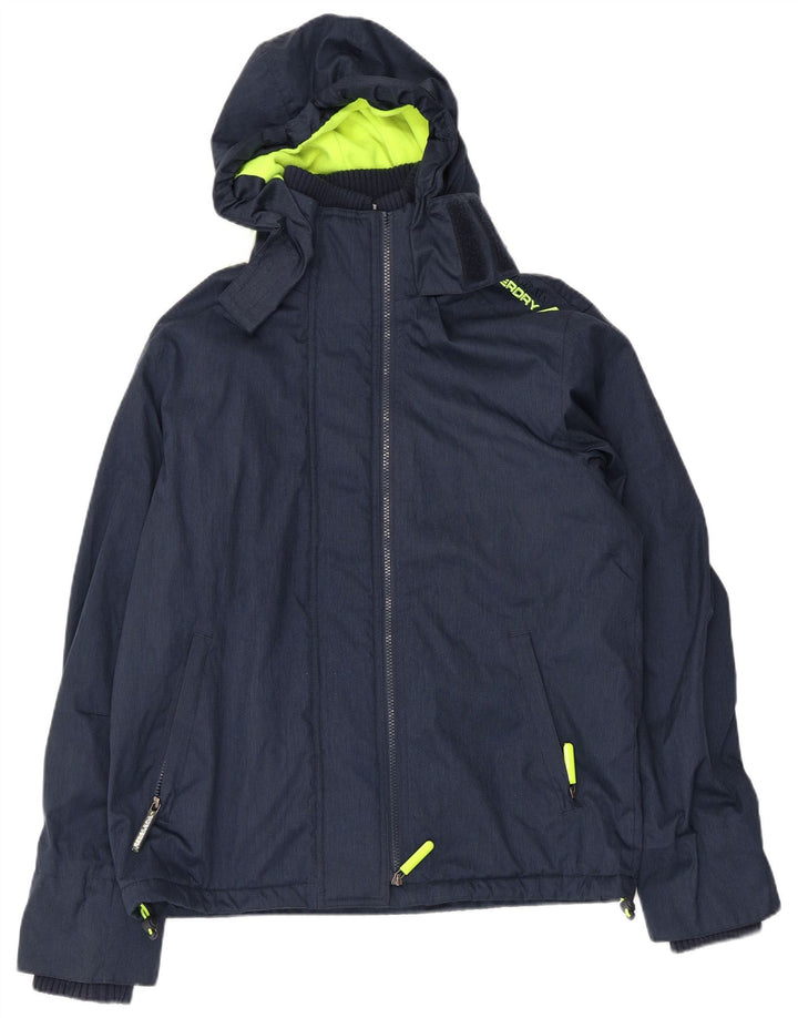 Superdry Mens Graphic Windbreaker Jacket UK 40 Large Navy Blue