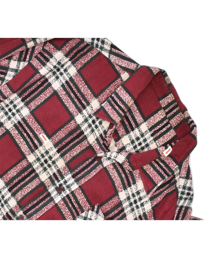 VINTAGE Mens Shirt XL Red Check Cotton | Vintage | Thrift | Second-Hand | Used Clothing | Messina Hembry 