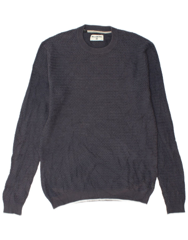 Billabong Mens Crew Neck Jumper Sweater Small Navy Blue Cotton