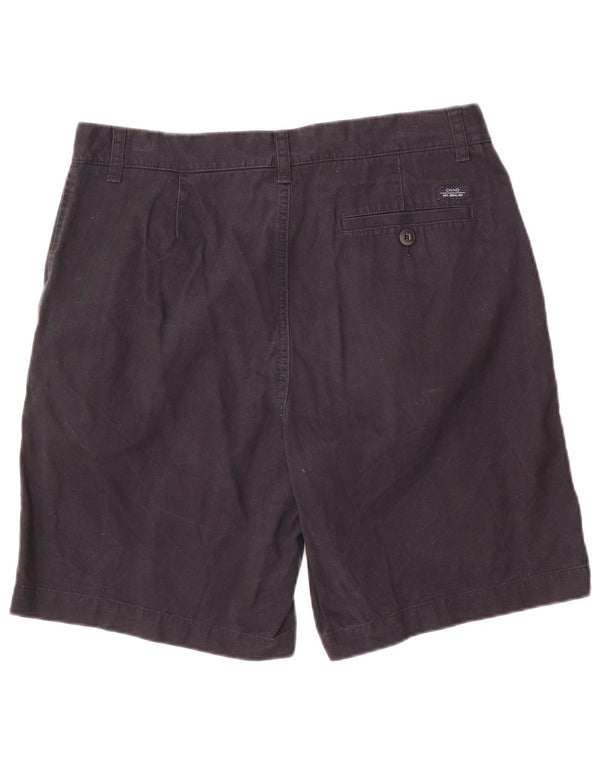 Marks & Spencer Mens Chino Shorts W34 Large Navy Blue Cotton