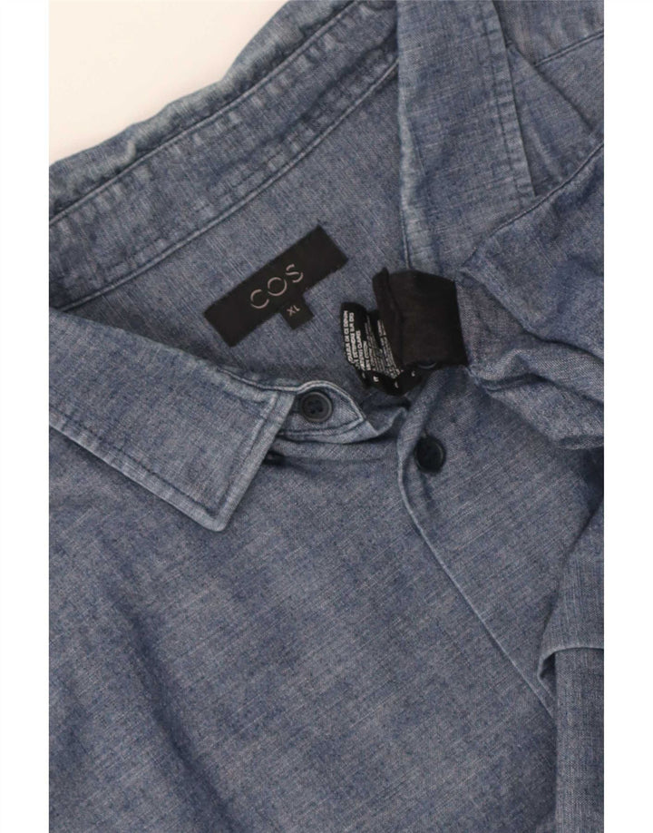 Cos Mens Shirt XL Blue Cotton