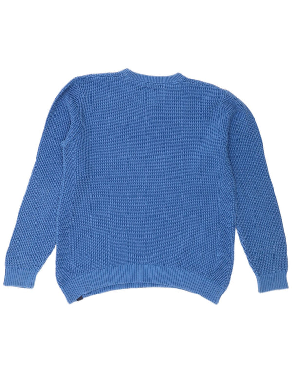 Fat Face Mens Regular Fit Crew Neck Jumper Sweater Large Blue Cotton