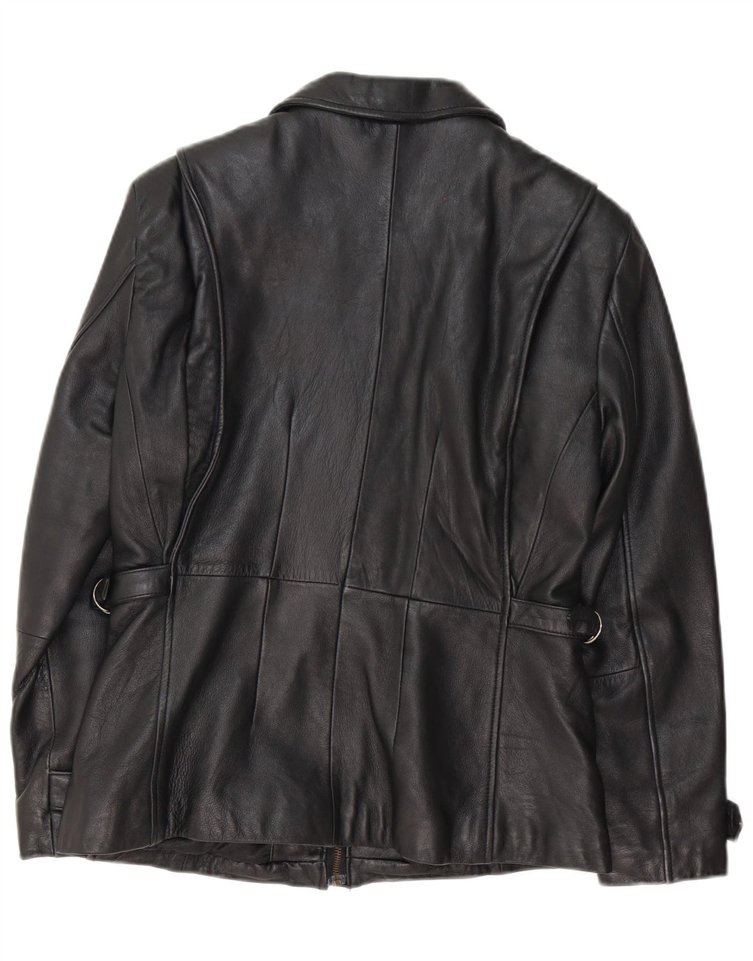 Wilsons Womens Leather Jacket UK 10 Small Black Classic