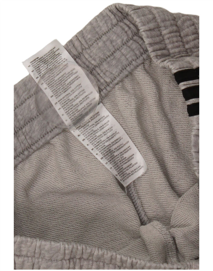 Adidas Mens Tracksuit Trousers Joggers Medium  Grey Flecked Cotton