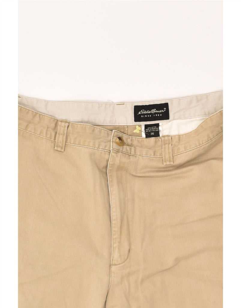 EDDIE BAUER Mens Chino Shorts W36 Large Beige Cotton | Vintage Eddie Bauer | Thrift | Second-Hand Eddie Bauer | Used Clothing | Messina Hembry 