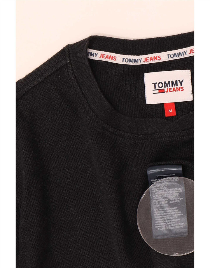 Tommy Hilfiger Mens Top Long Sleeve Medium Black Cotton