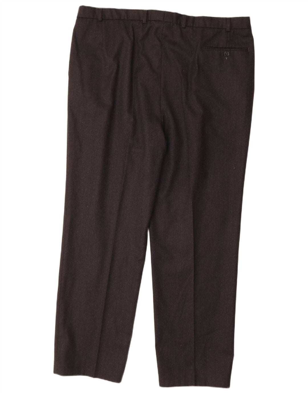 MARKS & SPENCER Mens Pegged Suit Trousers W44 L33 Black Wool