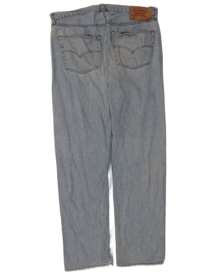 Levi's Mens 501 Straight Jeans W38 L34 Blue Cotton