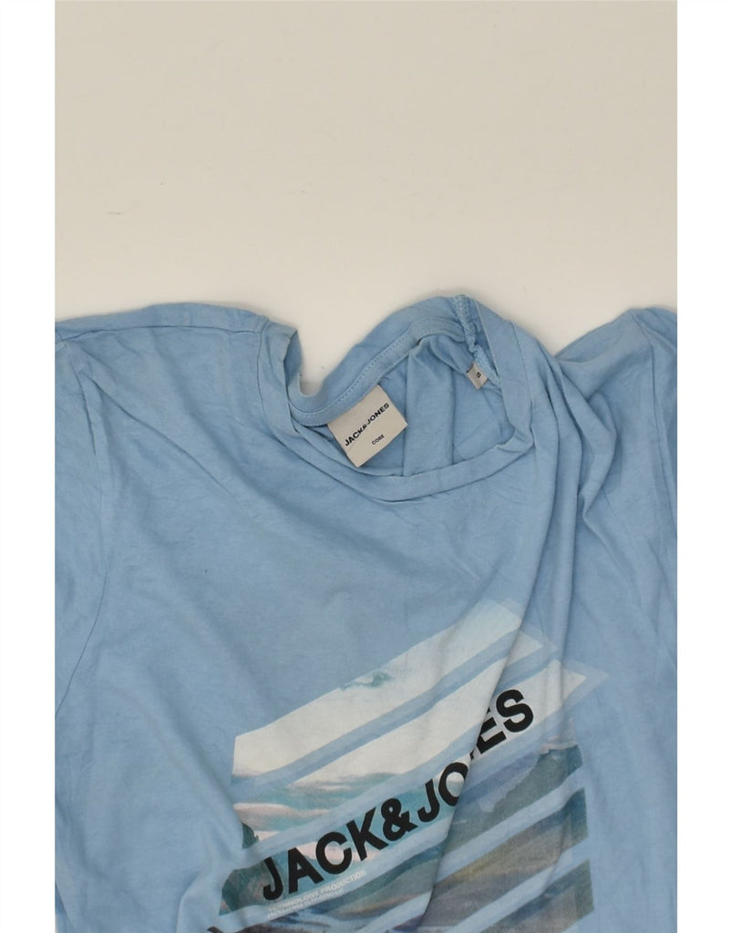 JACK & JONES Mens Graphic T-Shirt Top Small Blue | Vintage Jack & Jones | Thrift | Second-Hand Jack & Jones | Used Clothing | Messina Hembry 