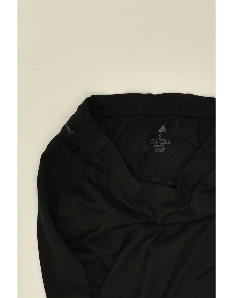 ADIDAS Mens Running Tracksuit Trousers Small Black Polyester | Vintage Adidas | Thrift | Second-Hand Adidas | Used Clothing | Messina Hembry 