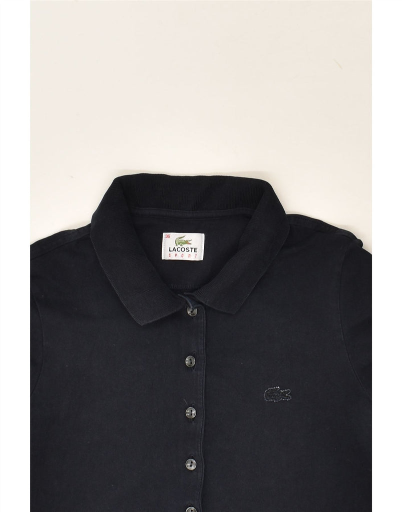 LACOSTE Womens Polo Shirt Size 36 Small Navy Blue | Vintage Lacoste | Thrift | Second-Hand Lacoste | Used Clothing | Messina Hembry 