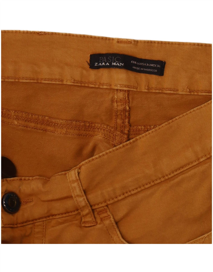 Zara Mens Slim Jeans EU 44 Large W32 L32 Brown