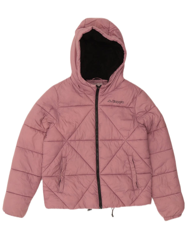 Kappa Womens Hooded Padded Jacket UK 16 Large Pink