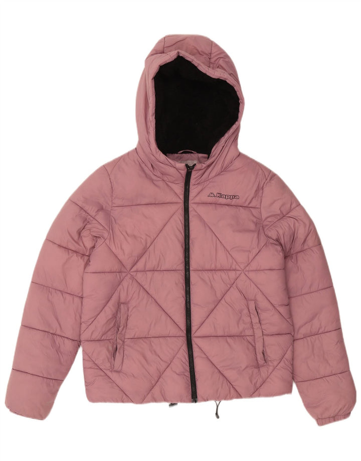 Kappa Womens Hooded Padded Jacket UK 16 Large Pink