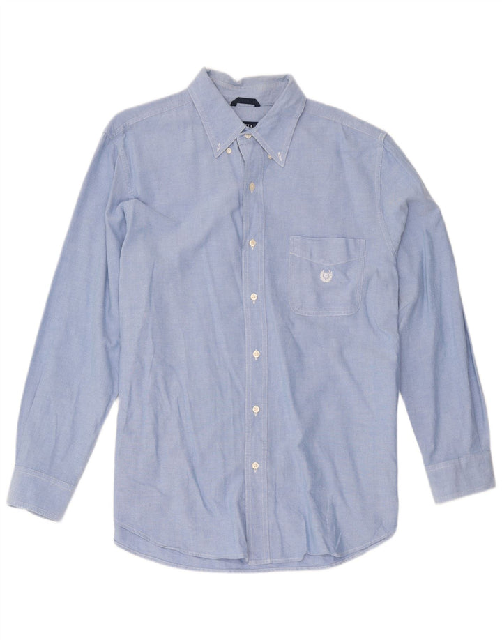 Chaps Mens Shirt Large Blue Cotton