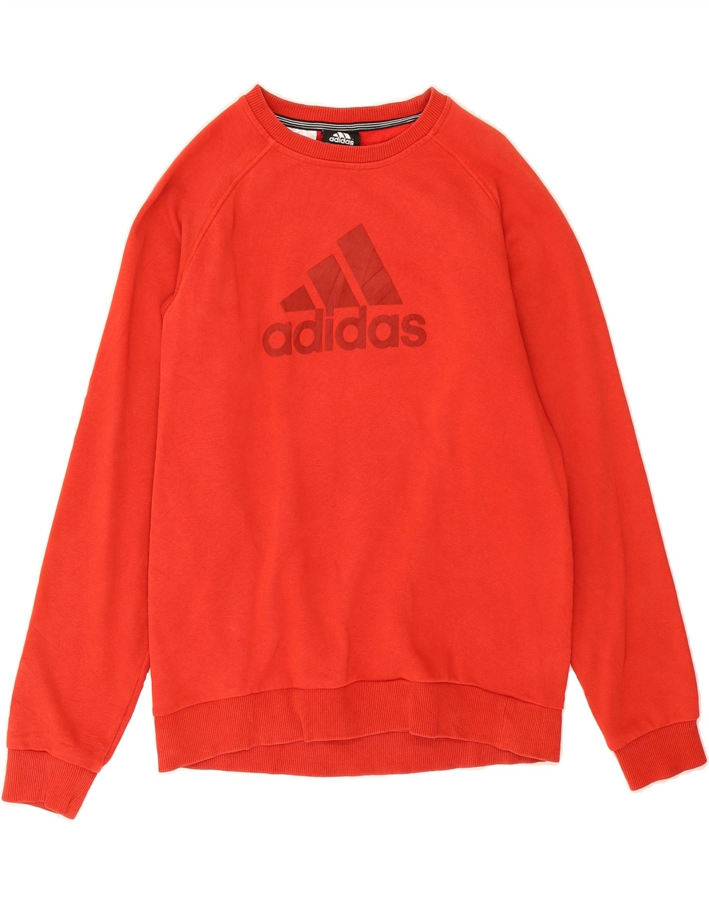 ADIDAS Jongens Clima 365 Grafische Sweatshirt Trui 13-14 Jaar Rood Katoen