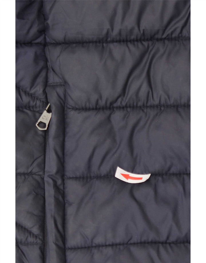 Calvin Klein Mens Padded Jacket UK 40 Large Navy Blue Nylon
