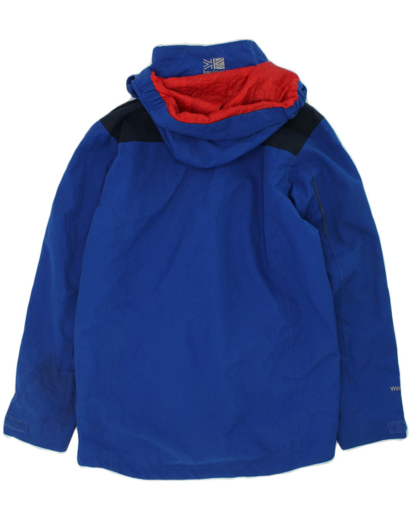 KARRIMOR Boys Hooded Windbreaker Jacket 11-12 Years Blue Nylon | Vintage Karrimor | Thrift | Second-Hand Karrimor | Used Clothing | Messina Hembry 